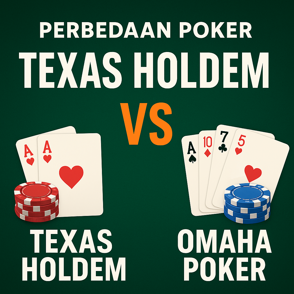 Perbedaan Texas Holdem Omaha Poker